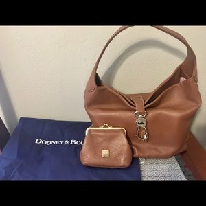 Dooney & Bourke Hobo with Logo Lock and Coin Purse